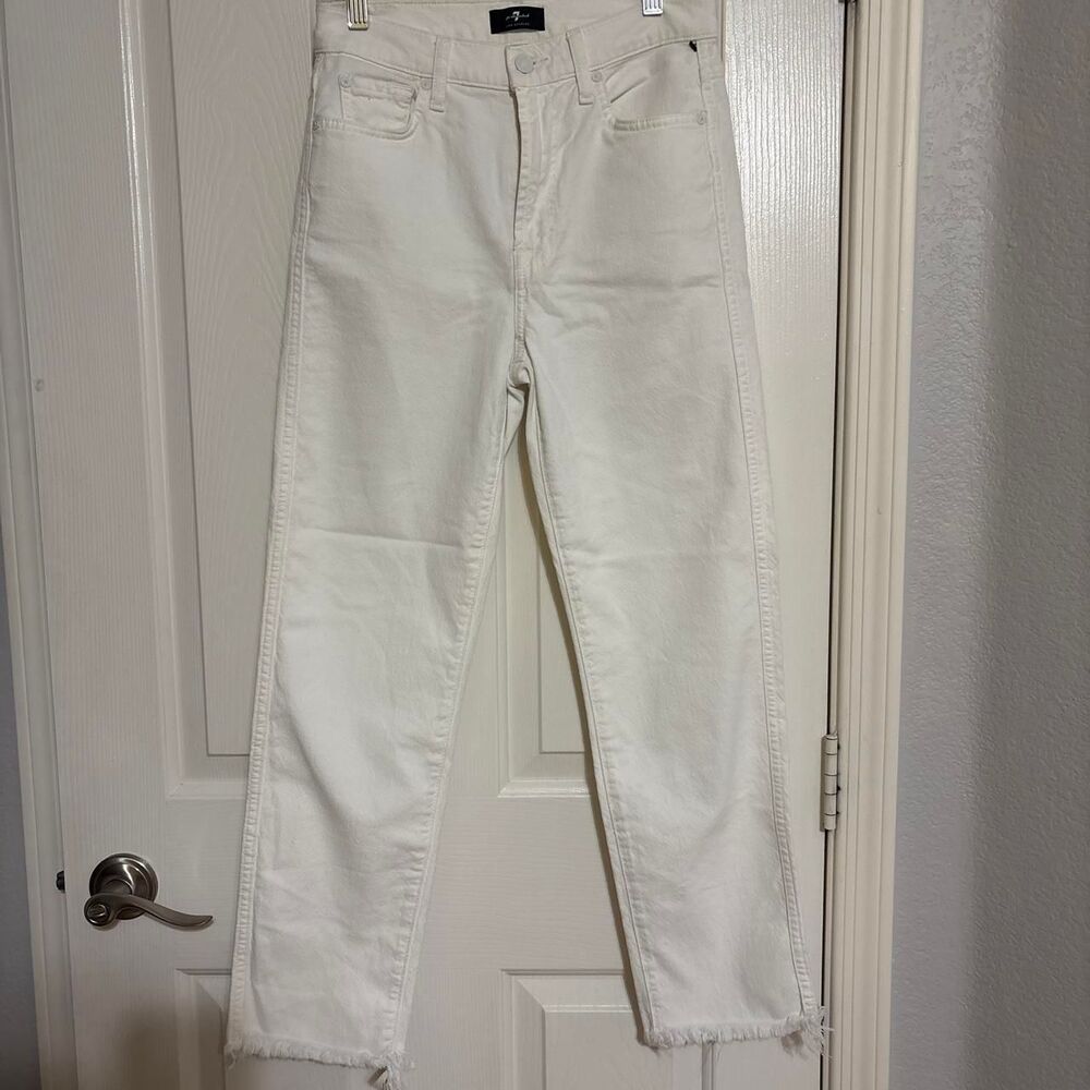7-for-all-Mankind Women's White Jeans